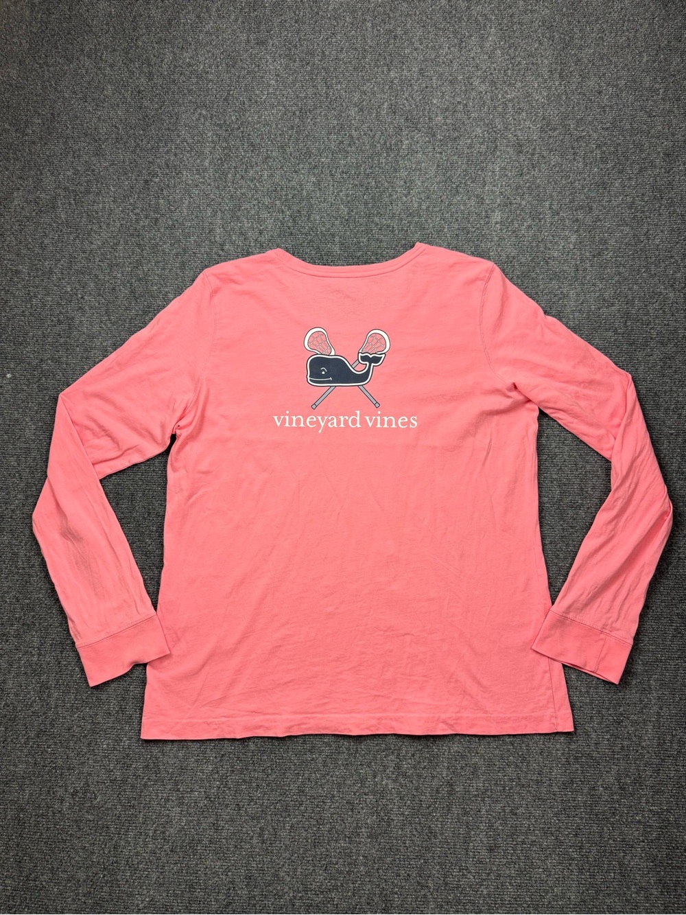 Vineyard Vines Long Sleeve Pink T-Shirt Women's  Size Large 100% Cotton